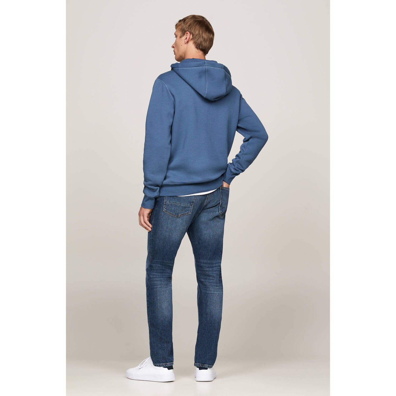 Tommy Hilfiger hoodie met printopdruk aegean sea