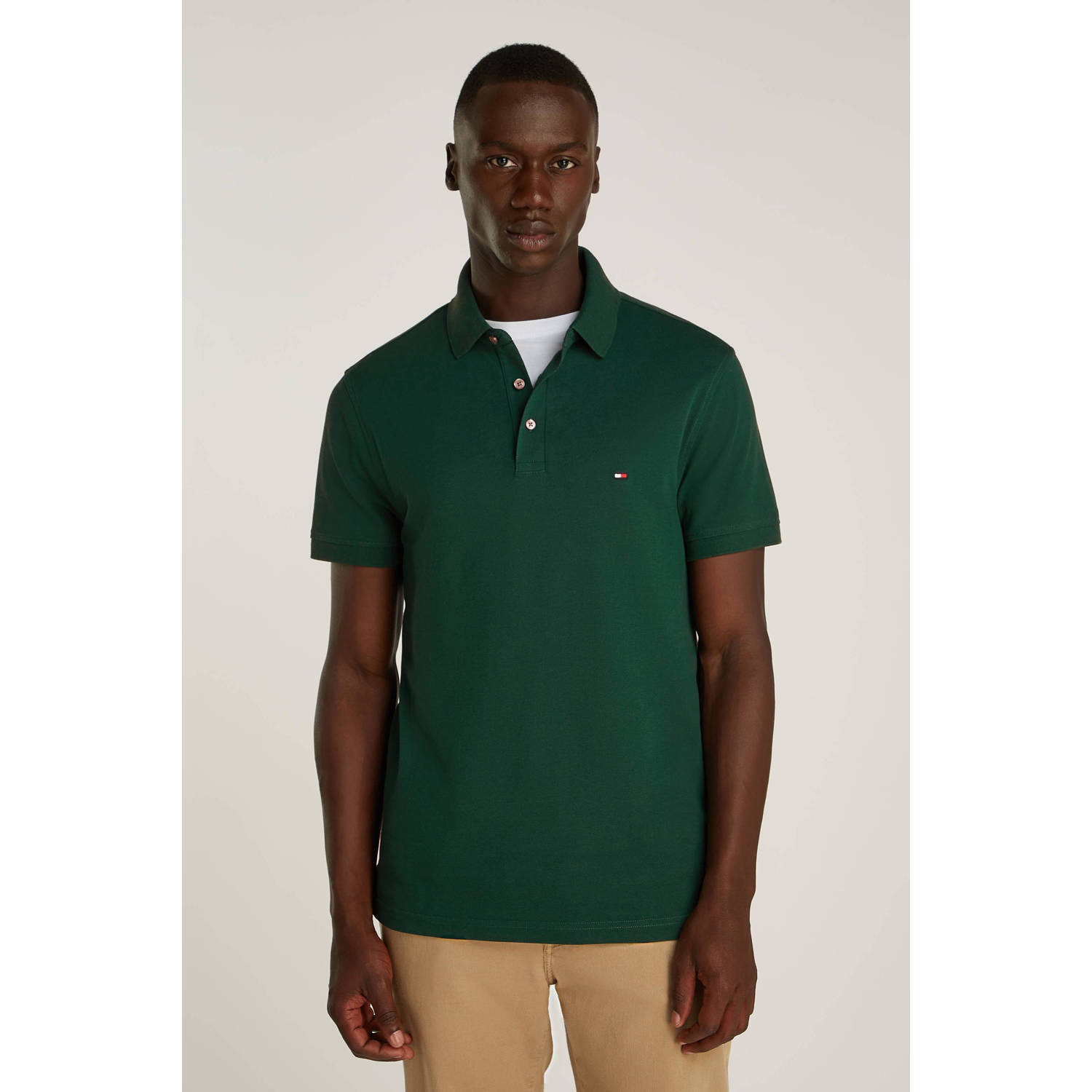 Tommy Hilfiger slim fit polo 1985 met logo