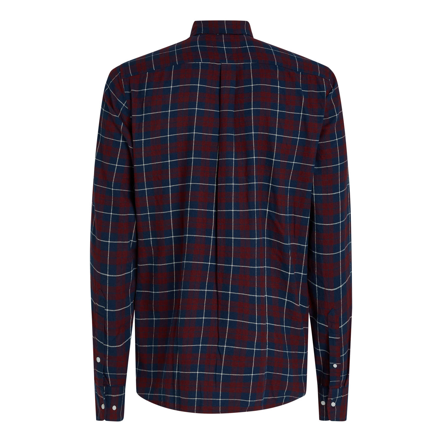 Tommy Hilfiger casual overhemd donkerrood