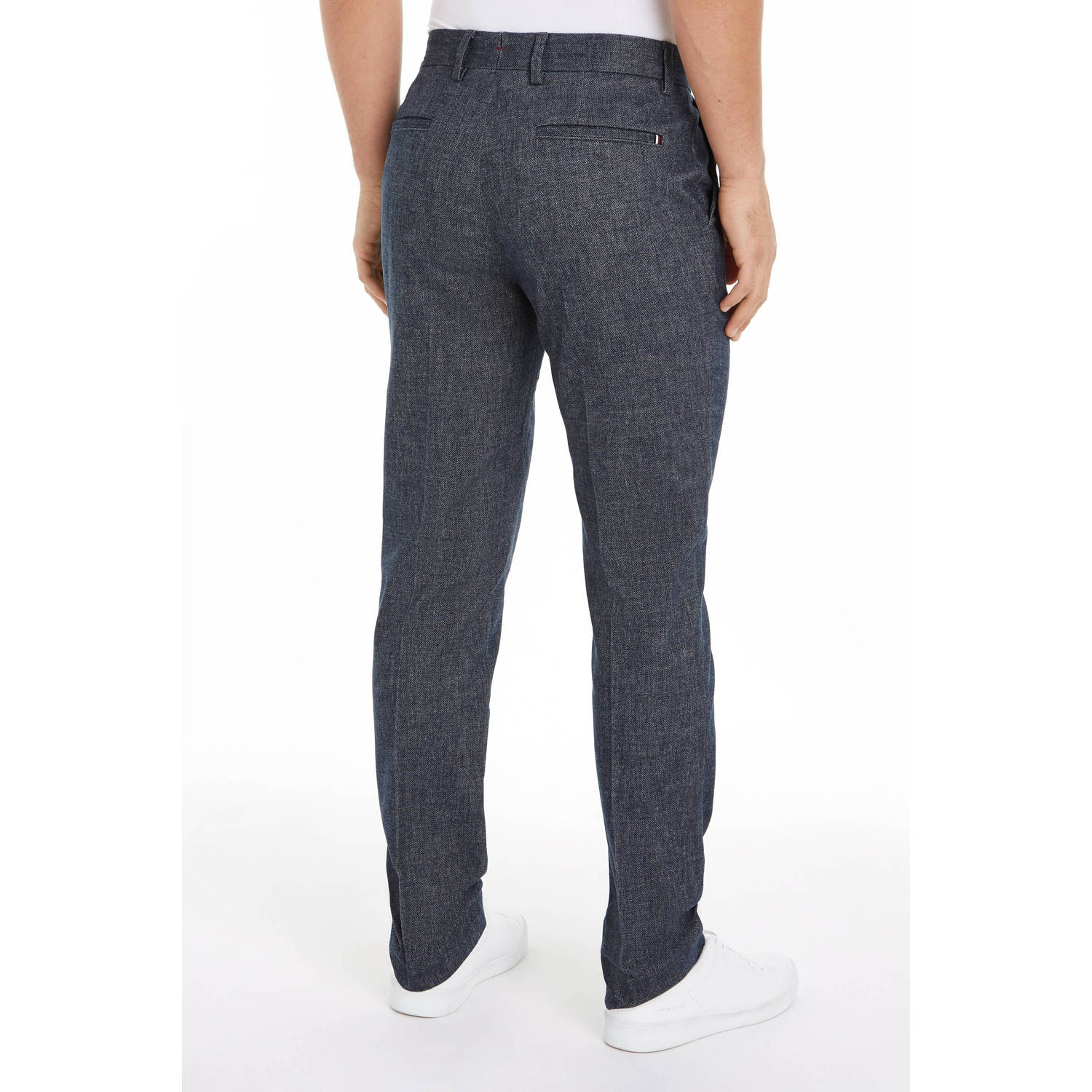 Tommy Hilfiger gemêleerde regular fit broek DC DENTON desert sky