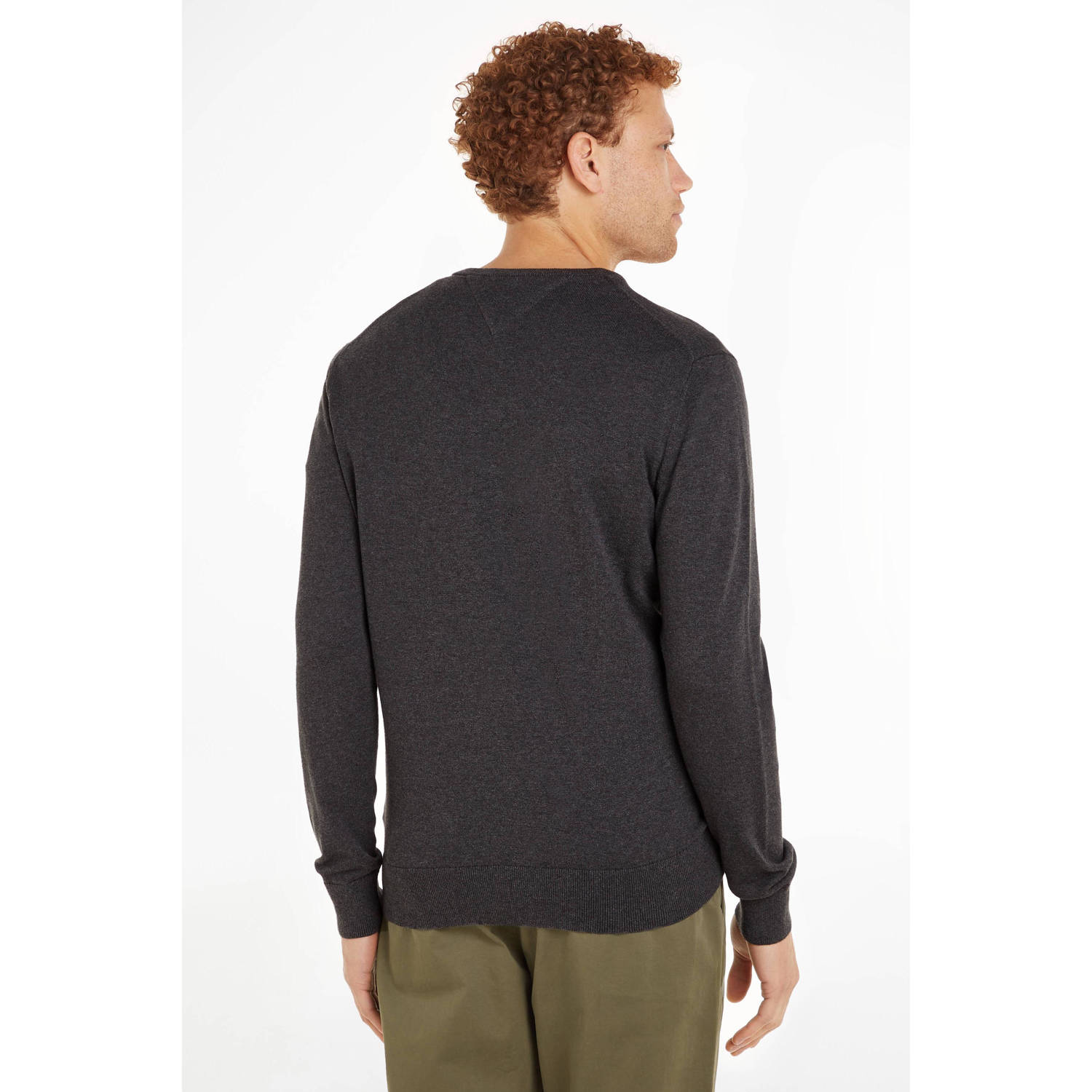 Tommy Hilfiger gebreide trui grijs
