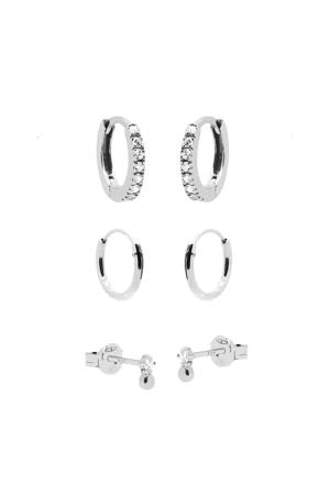 sterling zilveren oorbellen Joy (set van 3)