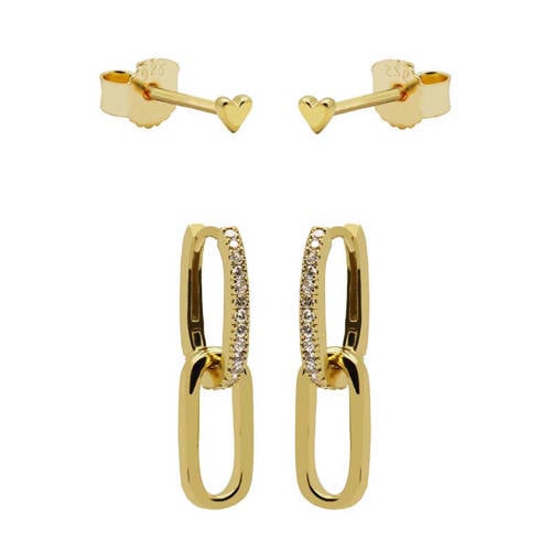 KARMA Jewelry gold plated oorbellen Divine Femme - set van 2 afbeelding