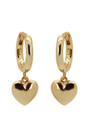 gold plated oorbellen Lovely