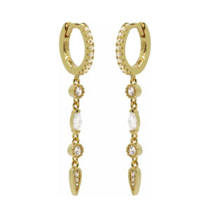 gold plated oorbellen Lizzy