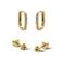 KARMA Jewelry gold plated oorbellen Meave (set van 2)