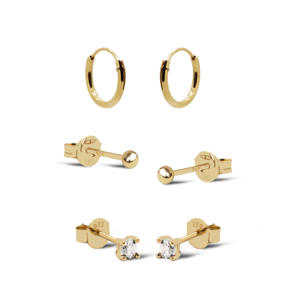 gold plated oorbellen Base