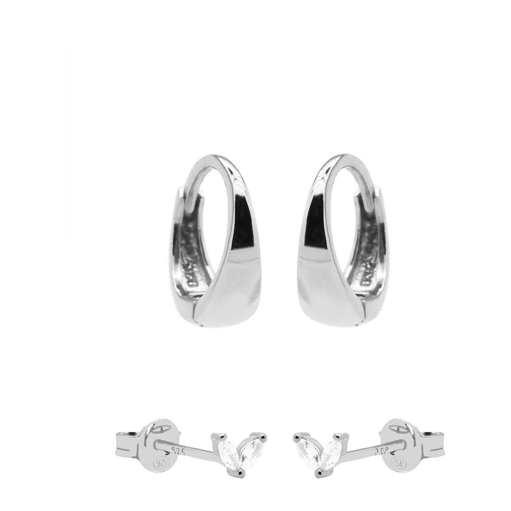 KARMA Jewelry sterling zilveren oorbellen Fay (set van 2)