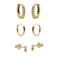 KARMA Jewelry gold plated oorbellen Joy (set van 3)
