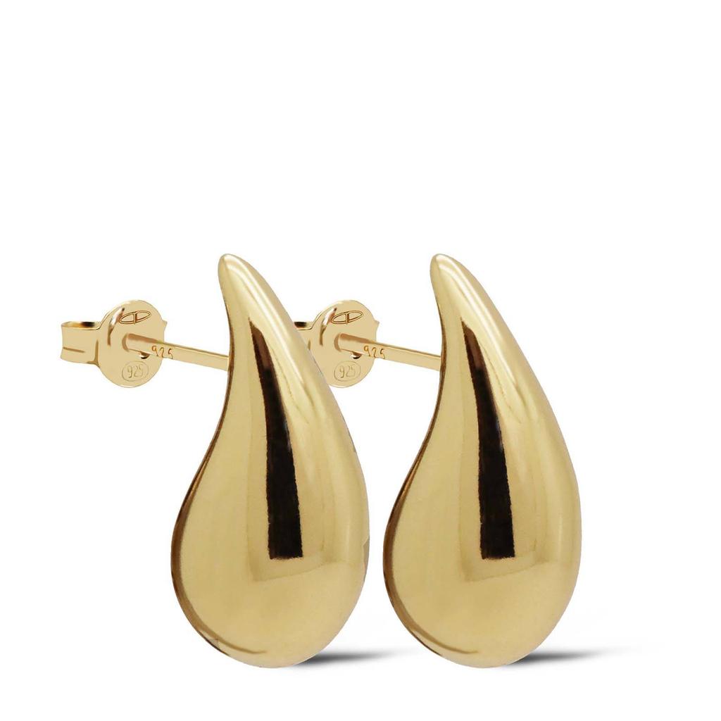 KARMA Jewelry gold plated oorbellen Chunky Drop