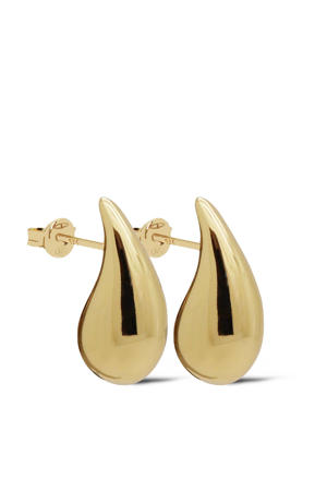 gold plated oorbellen Chunky Drop