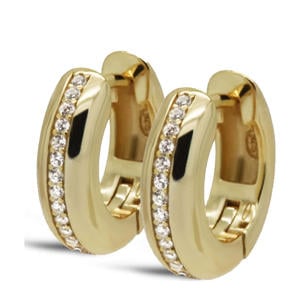 gold plated oorbellen Ellinor