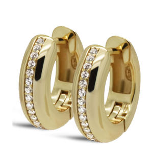 gold plated oorbellen Ellinor