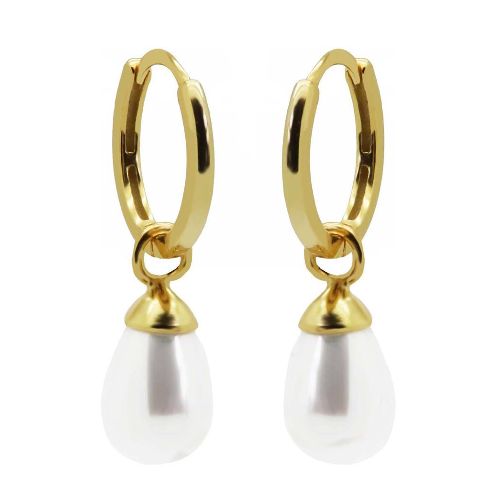 KARMA Jewelry gold plated oorbellen Hanging Gem