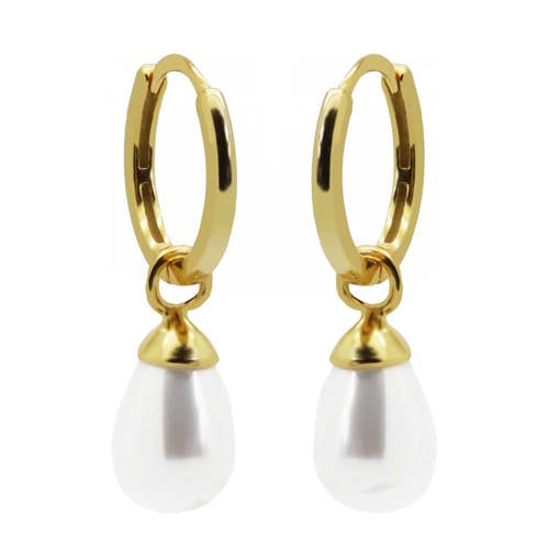 KARMA Jewelry gold plated oorbellen Hanging Gem afbeelding