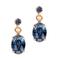 Otazu gold plated oorbellen met Swarovski kristallen Montana