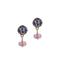 Otazu gold plated oorbellen Classic Purple