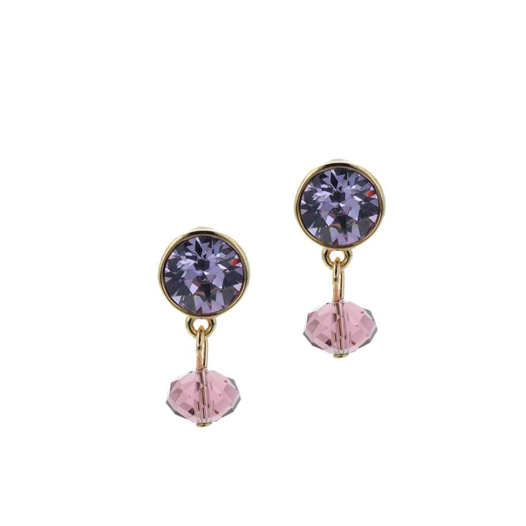 Otazu gold plated oorbellen Classic Purple