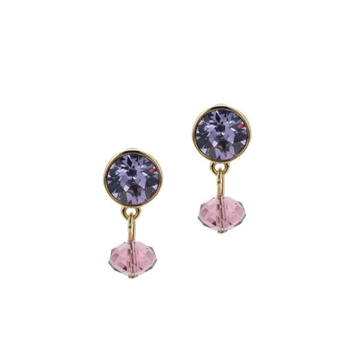 Otazu gold plated oorbellen Classic Purple afbeelding