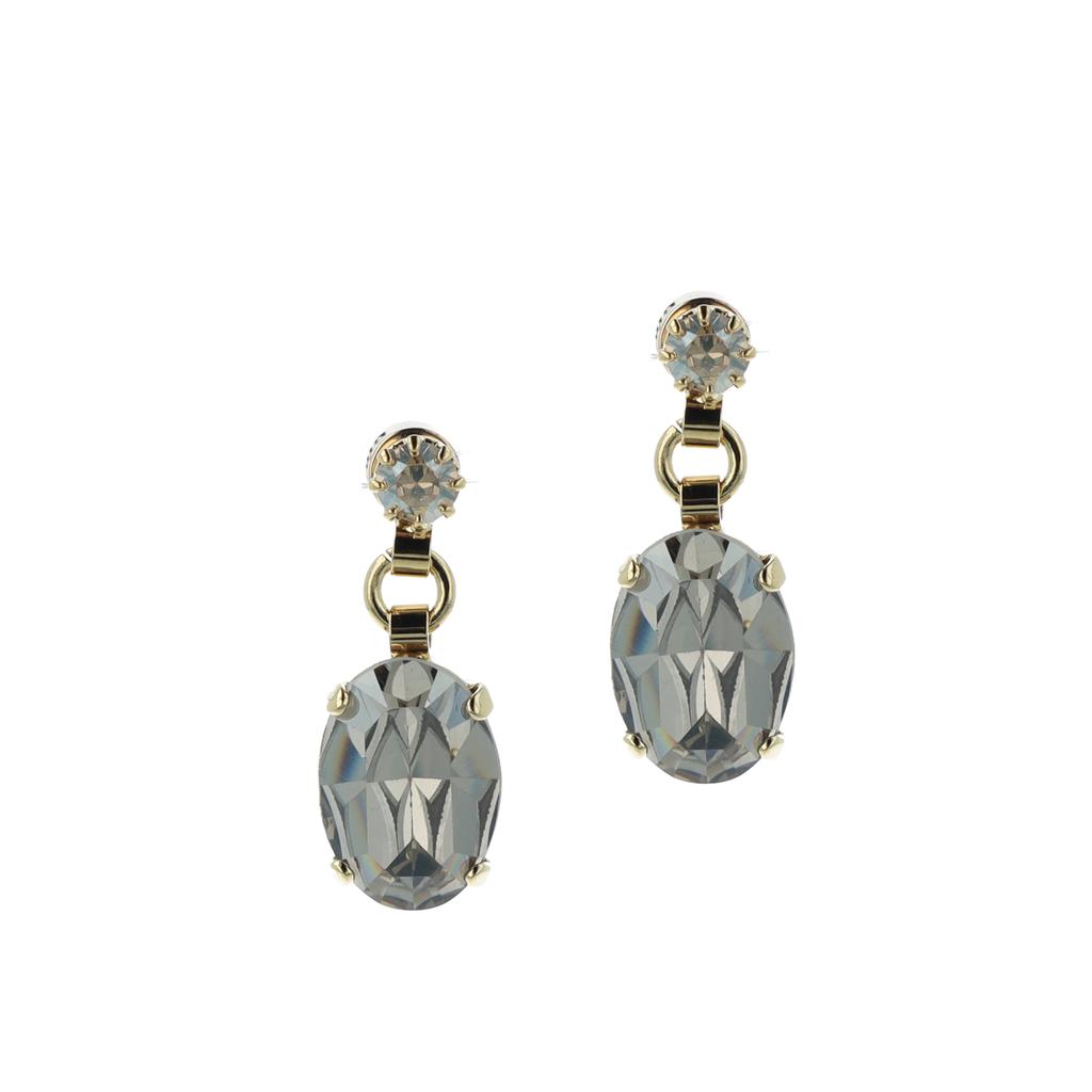 Otazu gold plated oorbellen met Swarovski kristallen Montana