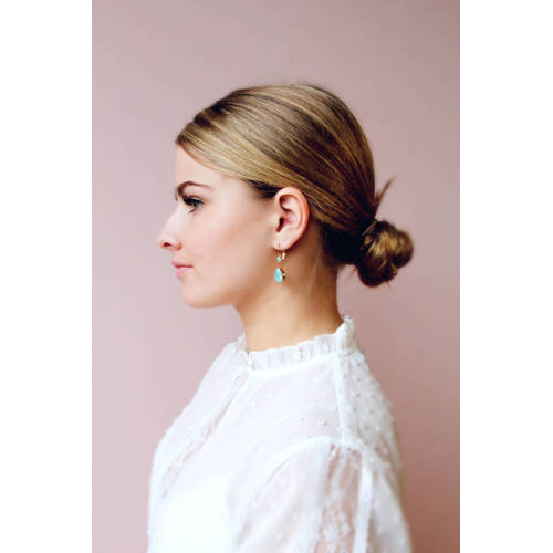 Otazu gold plated oorbellen met Swarovski kristallen Classic Pacific Opal afbeelding