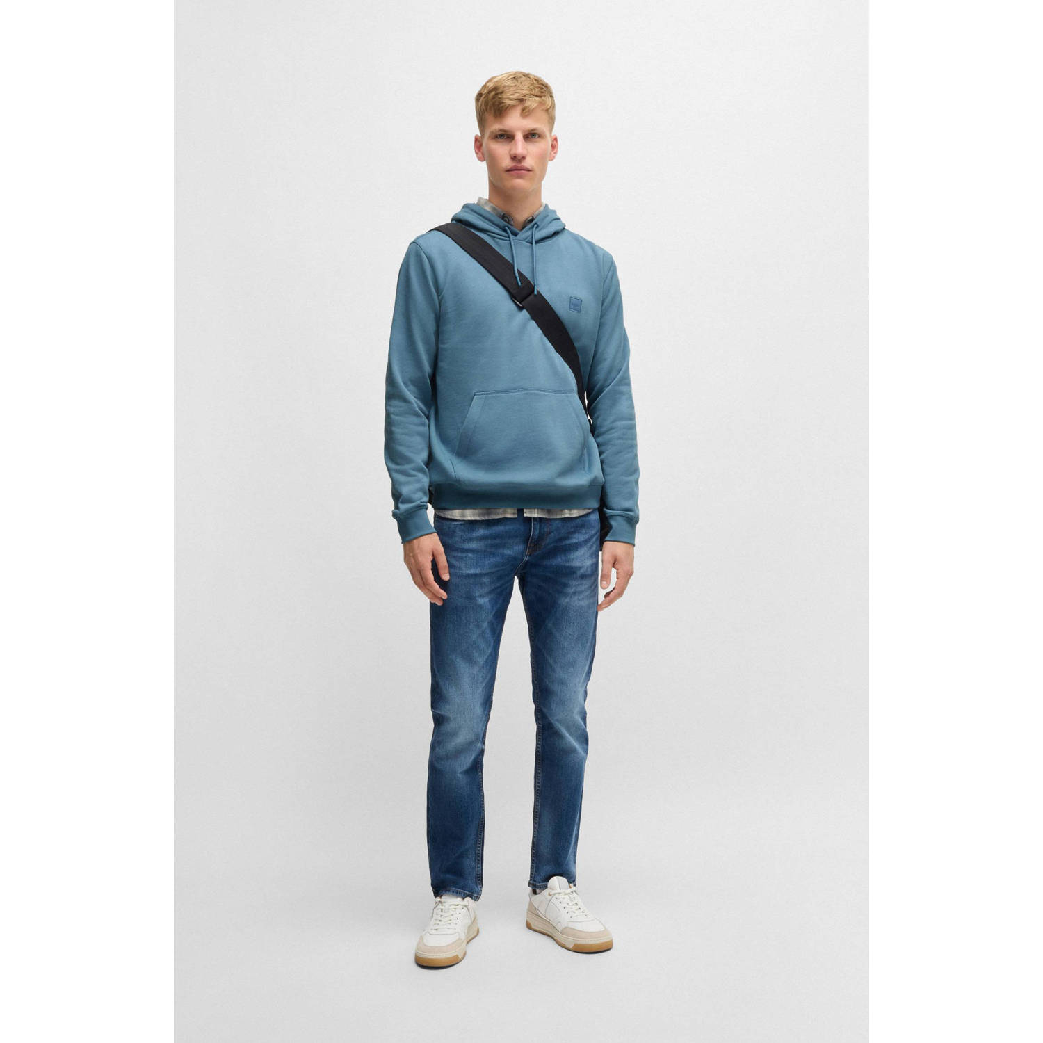 BOSS hoodie blauw
