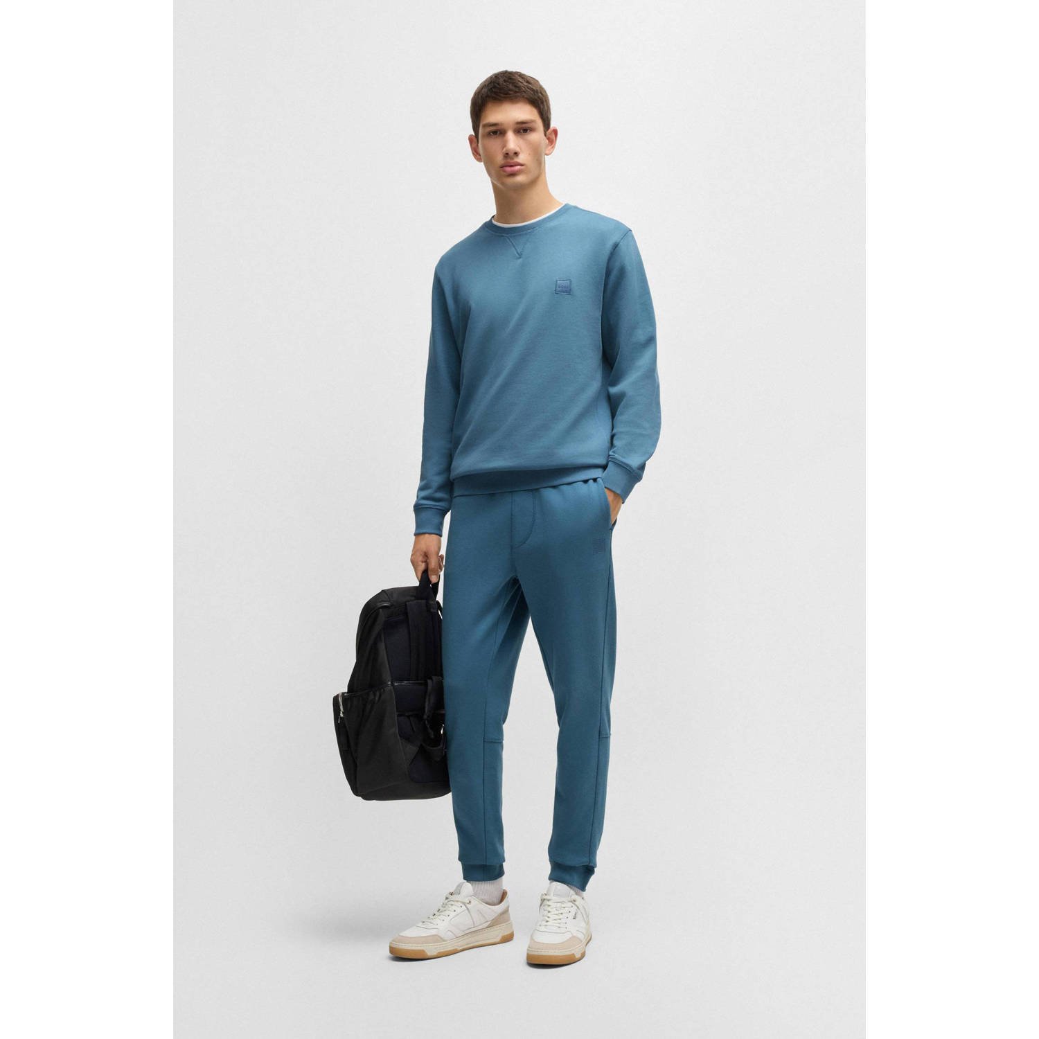 BOSS sweater Westart met logo