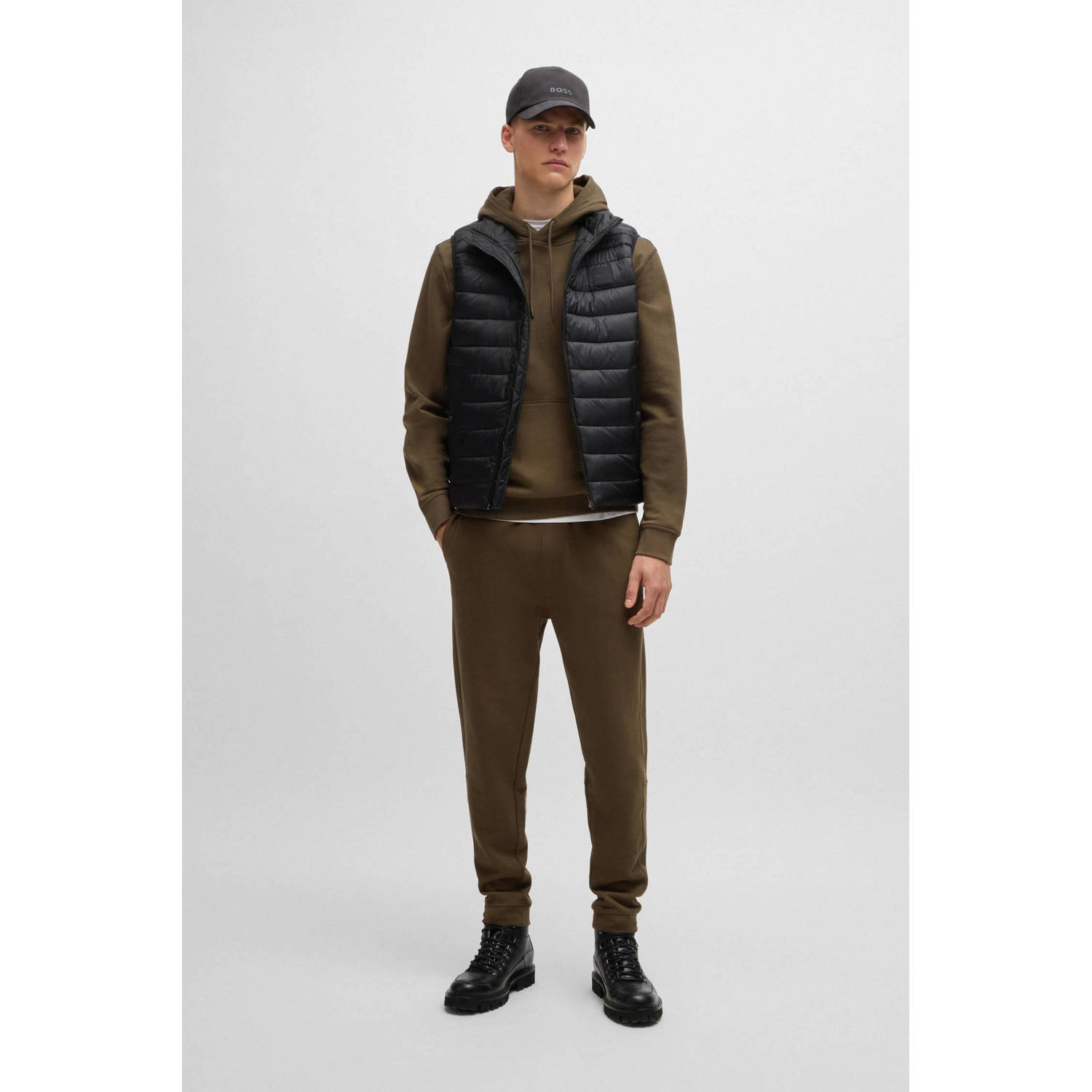 BOSS hoodie kaki