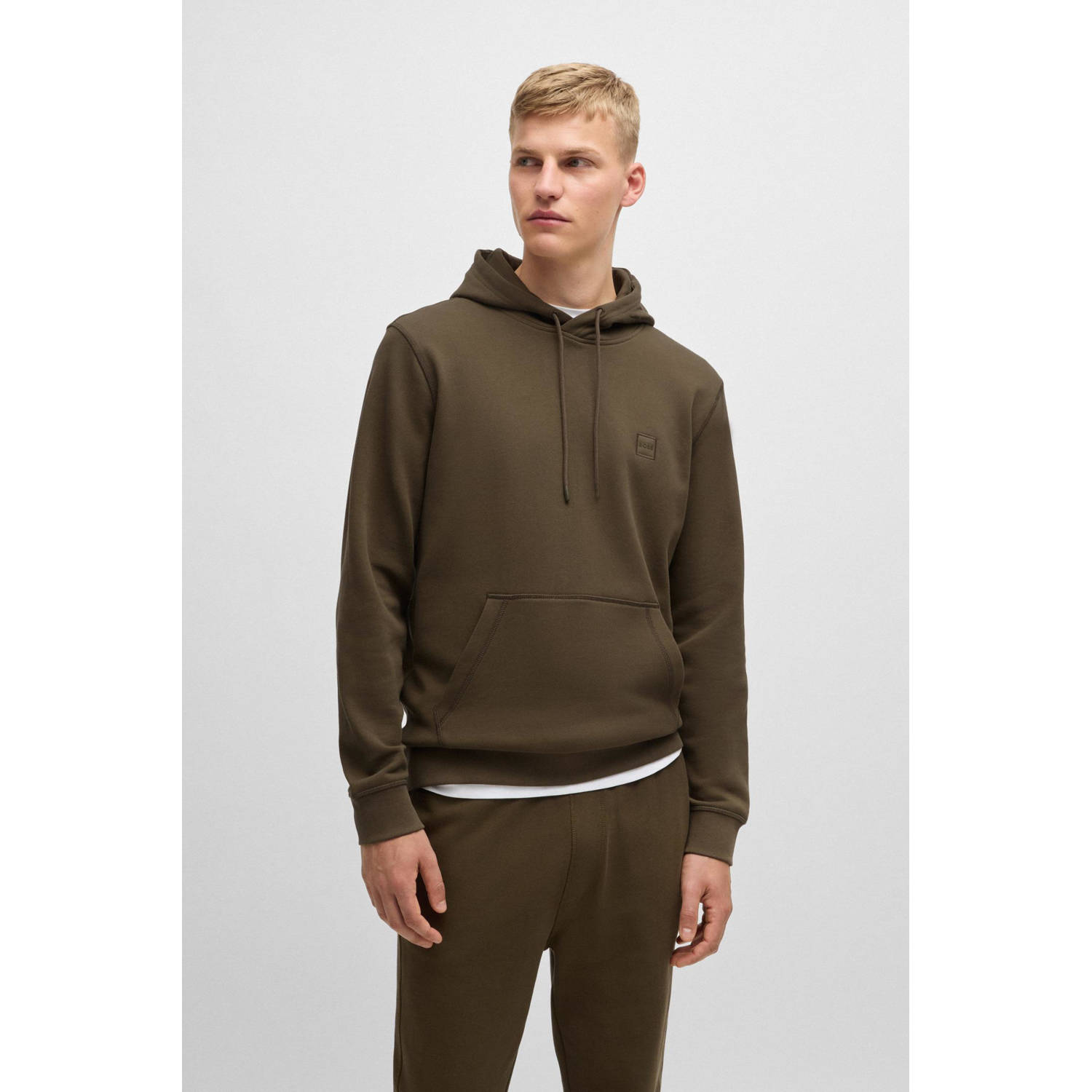 BOSS hoodie kaki