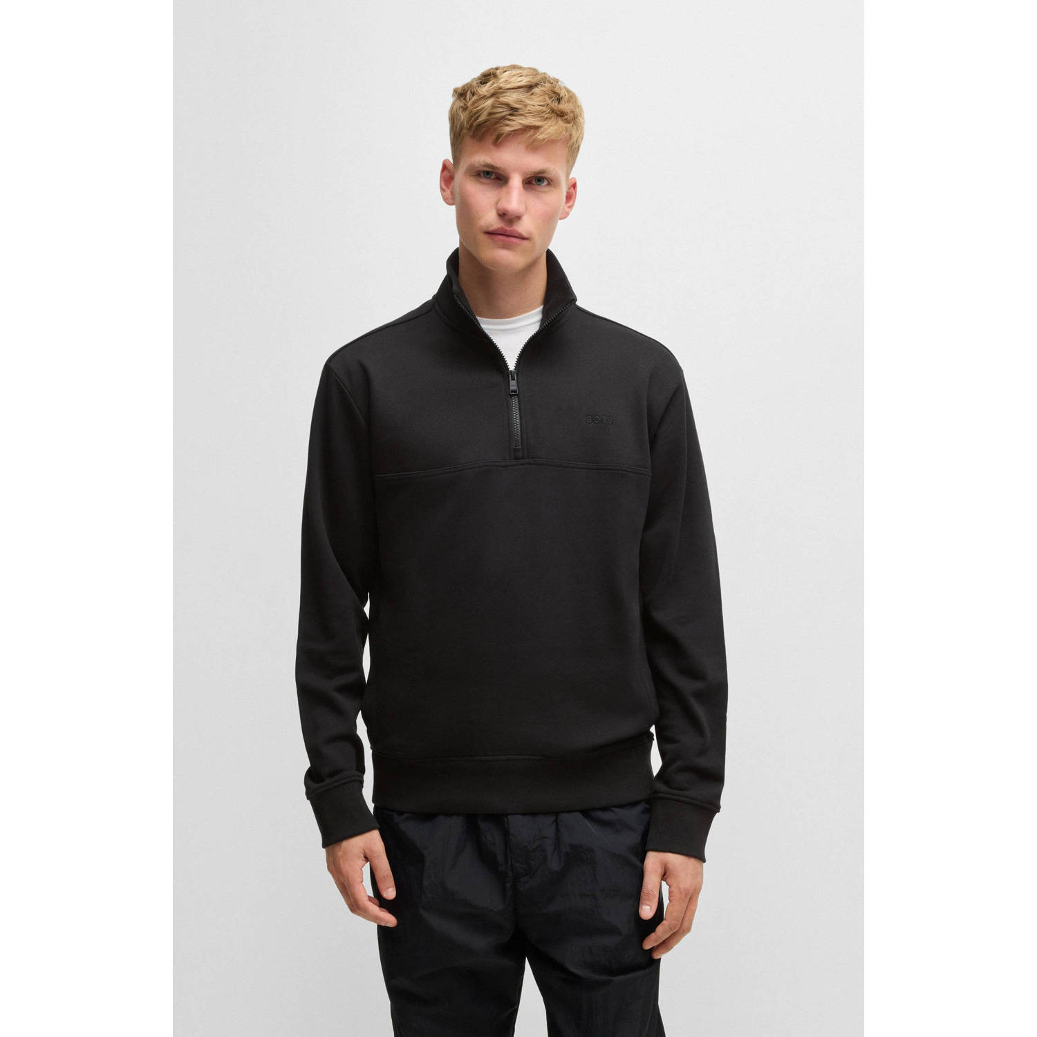 BOSS sweater zwart