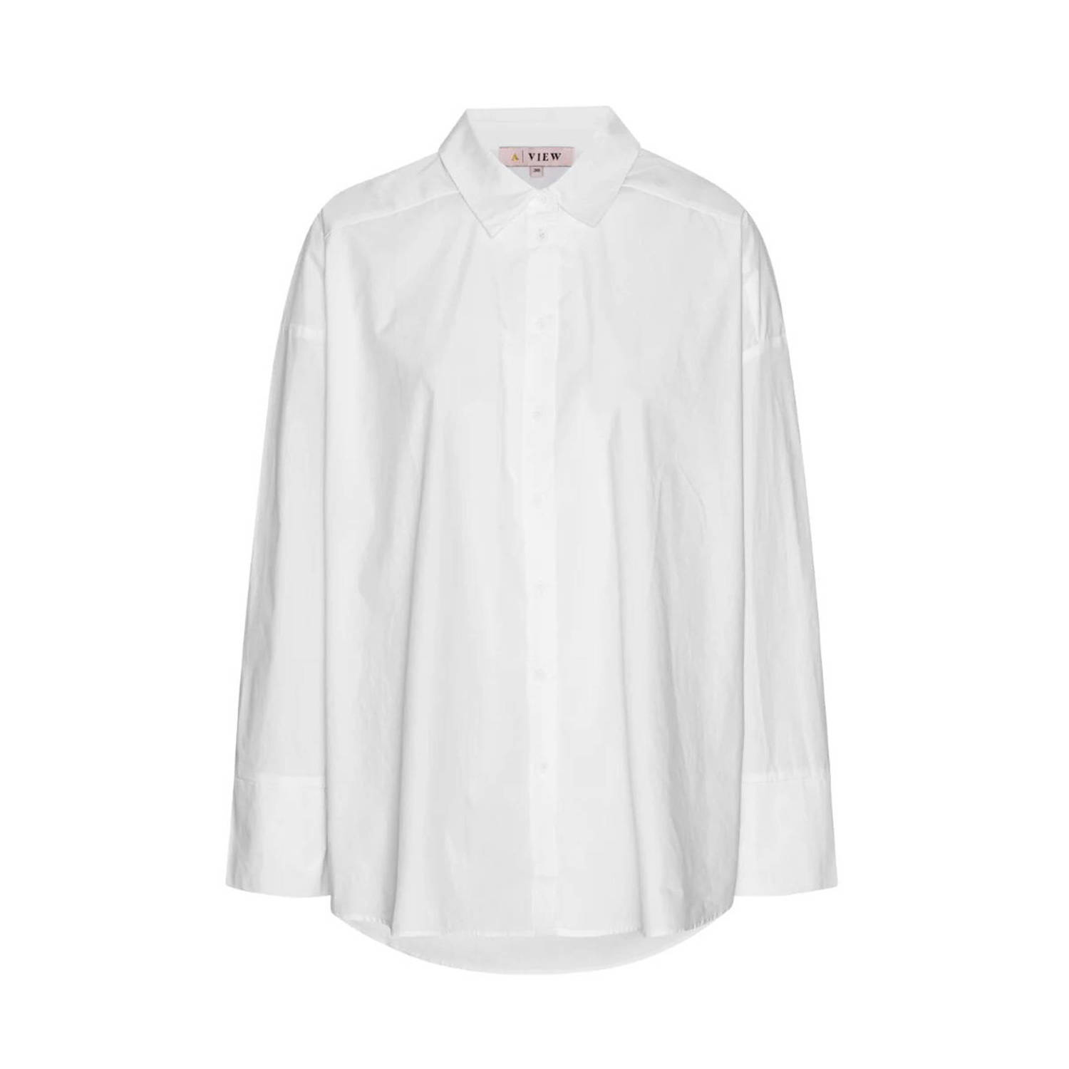 A-View Magnolia Shirt Wit Magnolia Shirt Plum White Purple Dames