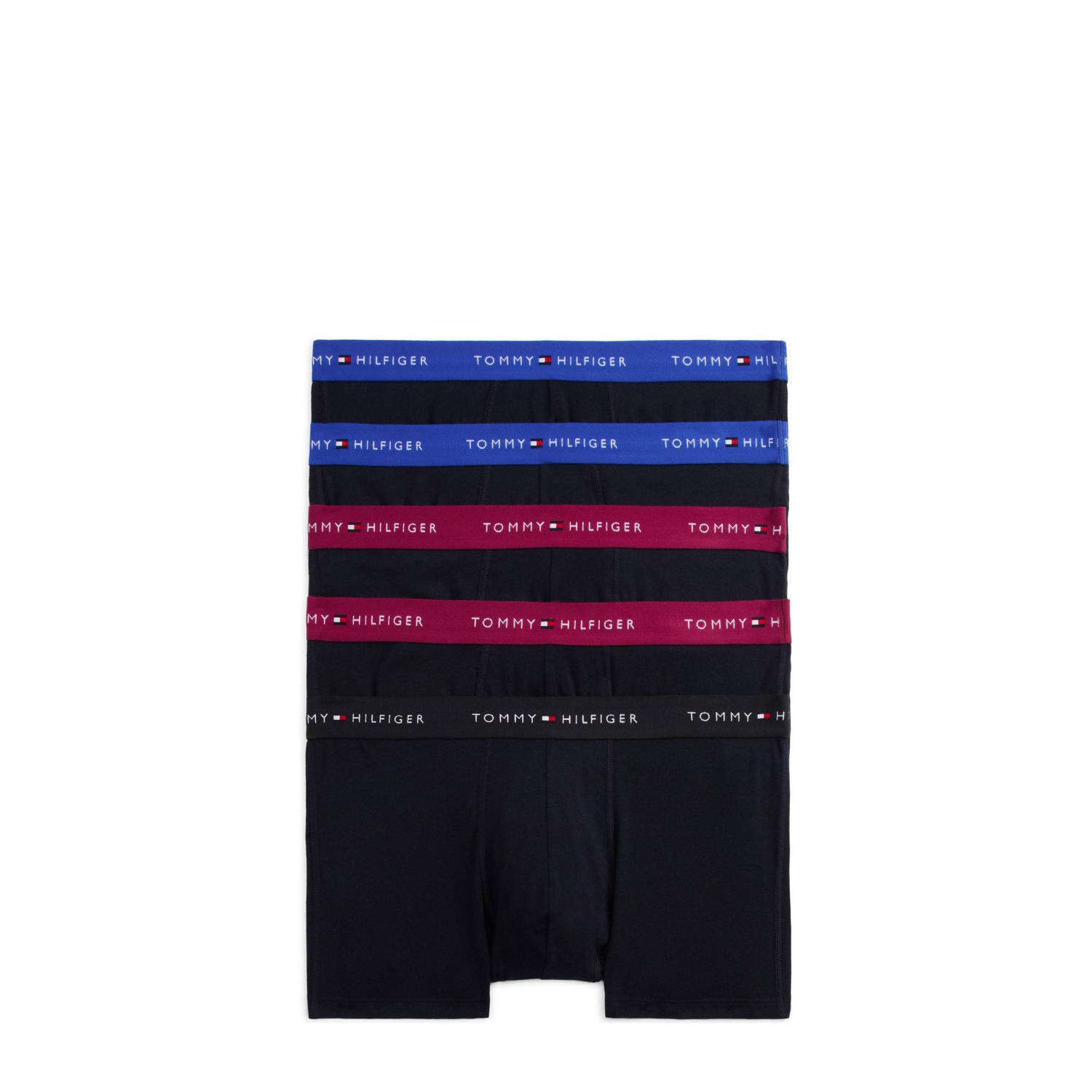 Tommy Hilfiger Boxershort met elastische band met logo in een set van 5 stuks