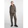 PIECES high waist regular fit sweatpants PCCHILLI groenbruin