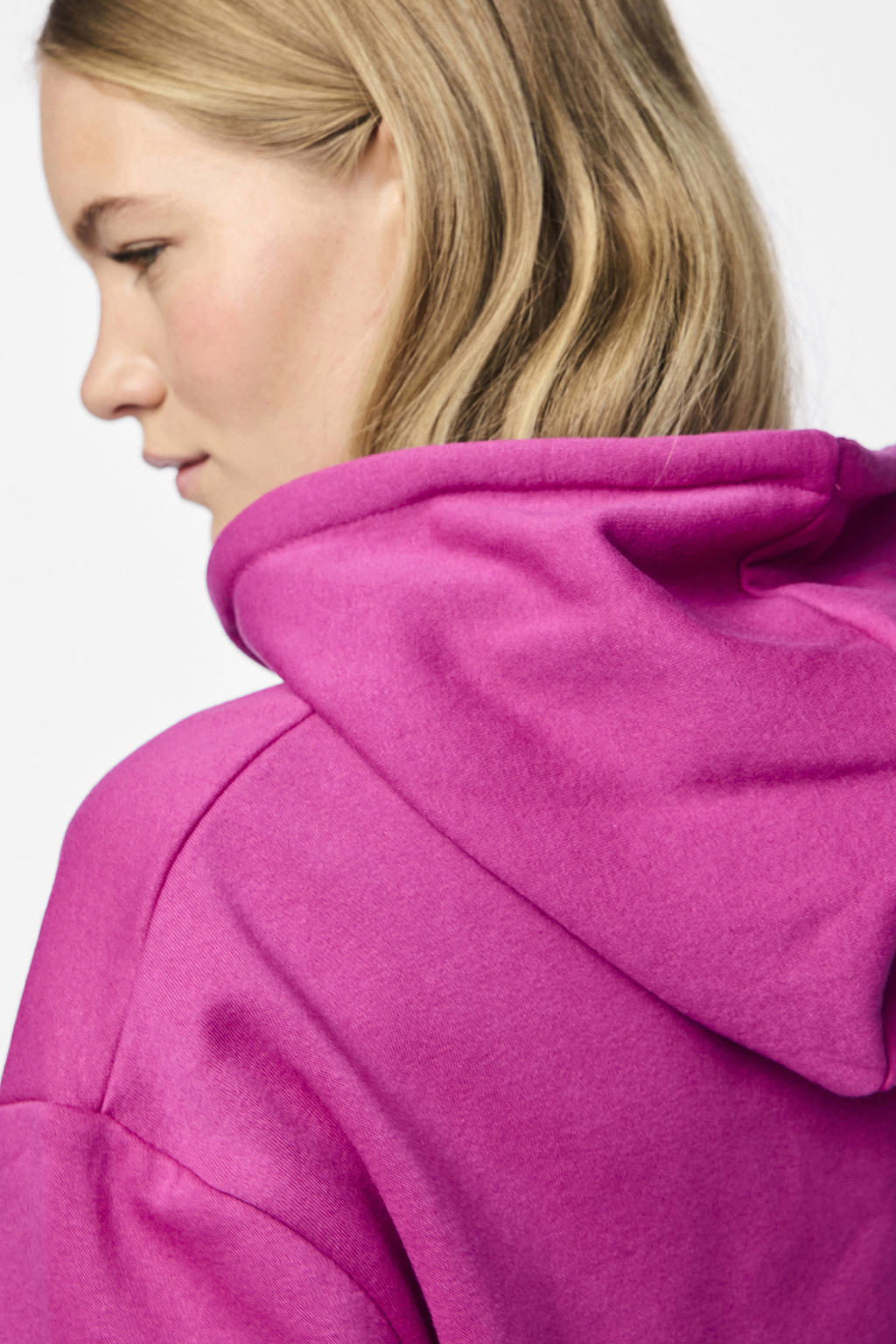 PIECES hoodie PCCHILLI donkerroze