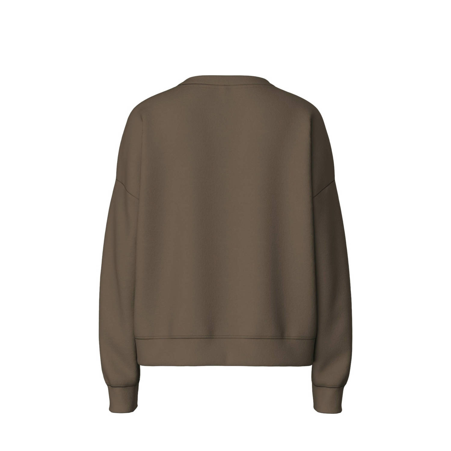 PIECES sweater PCCHILLI groenbruin