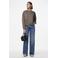 PIECES sweater PCCHILLI groenbruin
