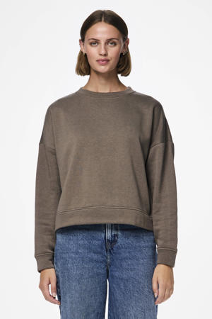 sweater PCCHILLI groenbruin