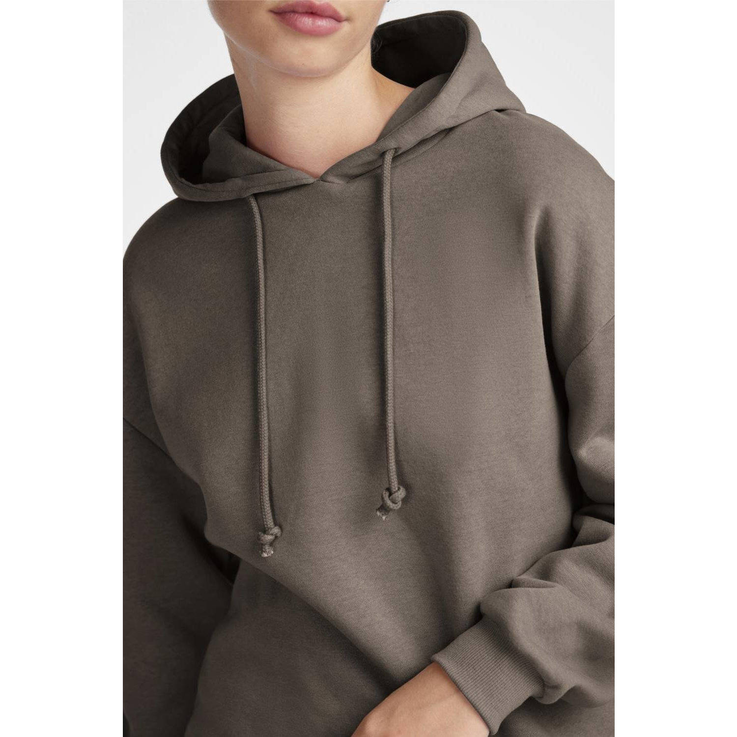 PIECES hoodie PCCHILLI groenbruin