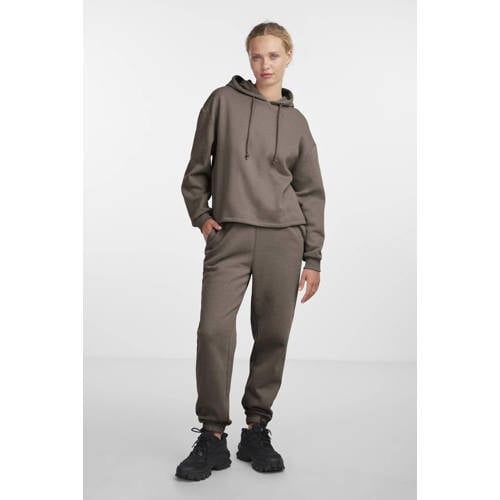 PIECES hoodie PCCHILLI groenbruin afbeelding