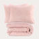 NOUS Living Rainbow katoenen grafische 2-persoons dekbedovertrek 200x200 cm - roze