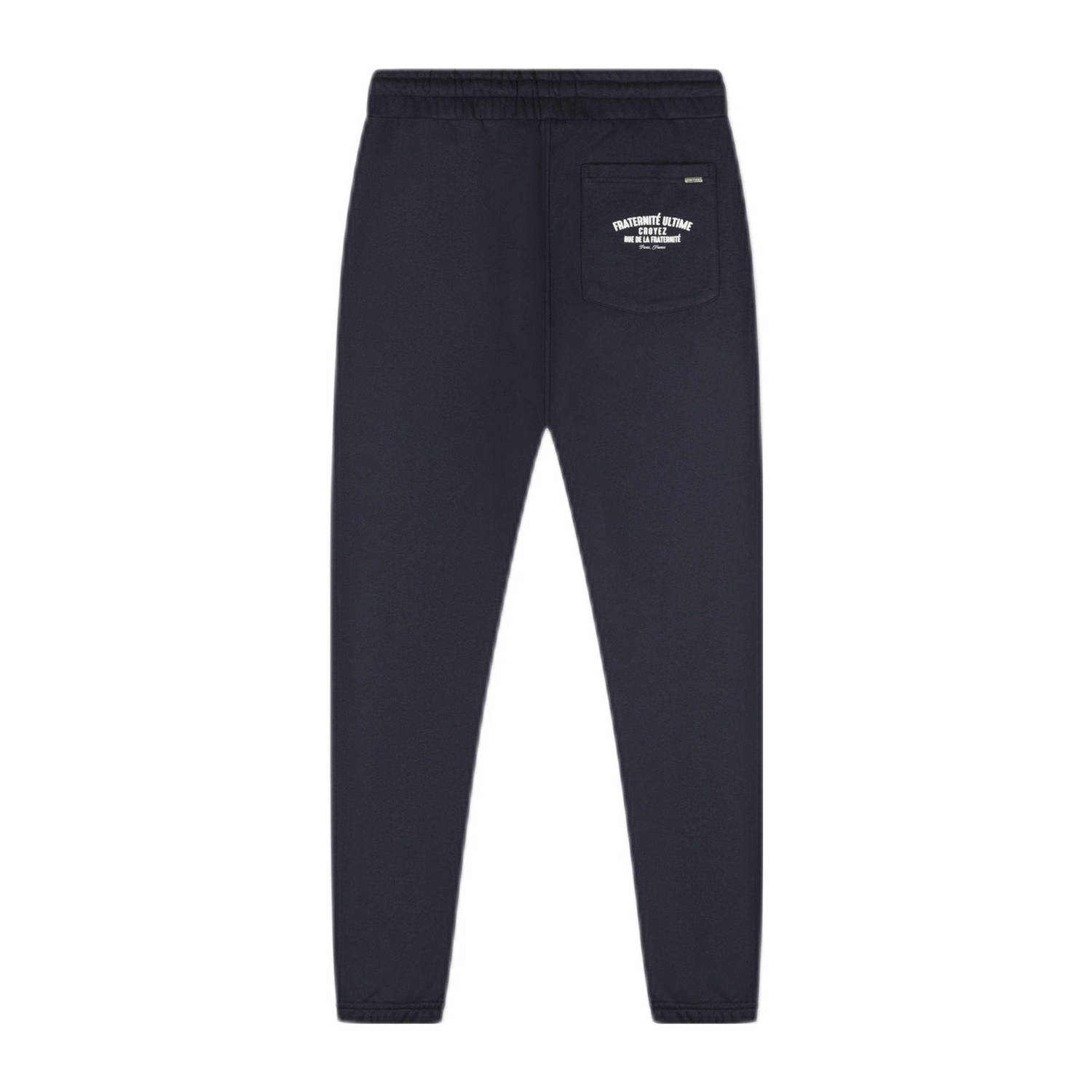 Croyez regular fit joggingbroek met printopdruk donkerblauw