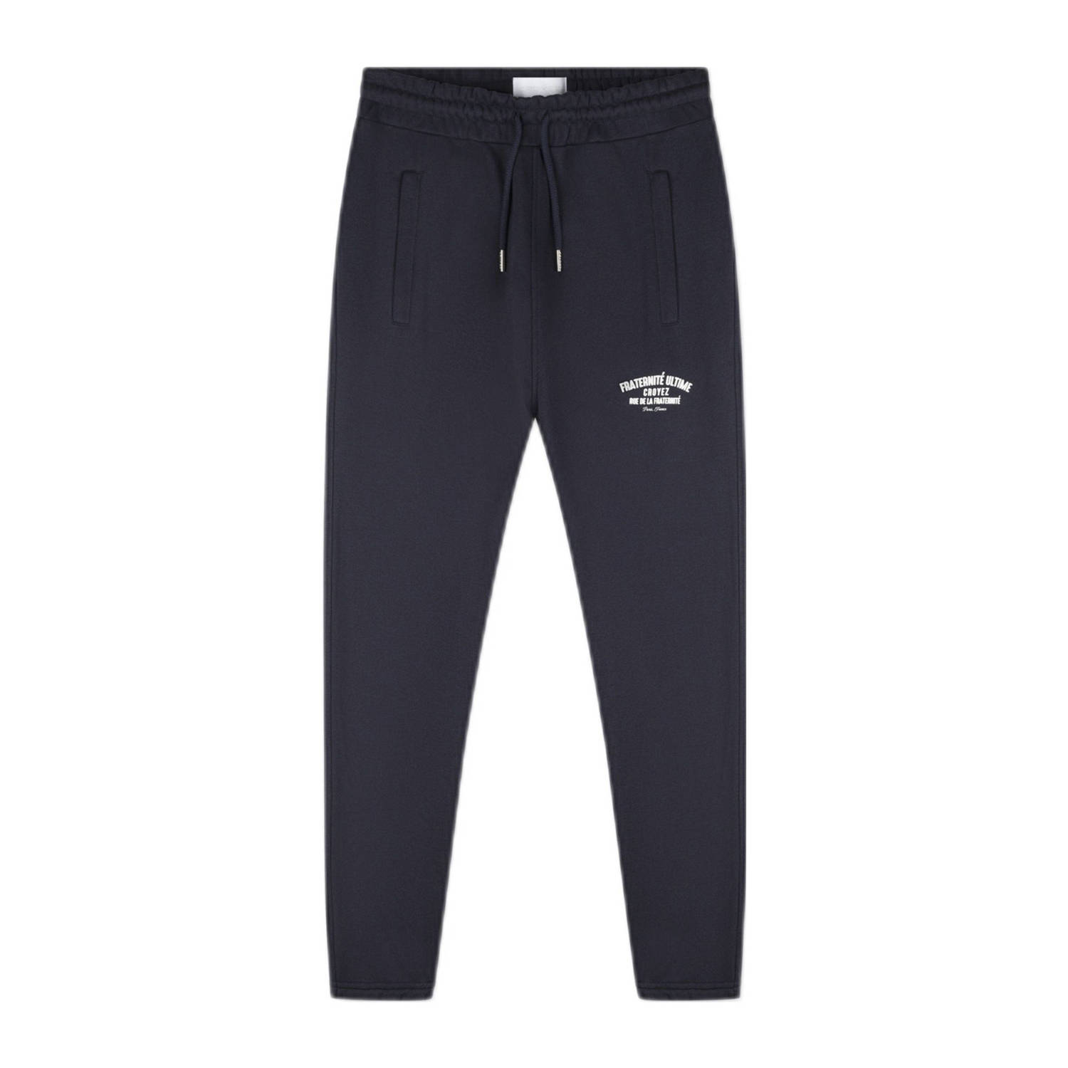 Croyez regular fit joggingbroek met printopdruk donkerblauw