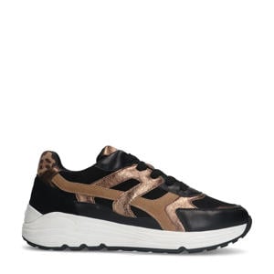 leren sneakers zwart