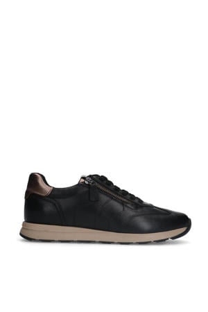 leren sneakers zwart