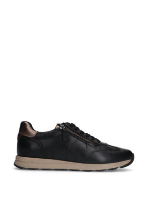 leren sneakers zwart