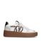 Manfield leren sneakers wit