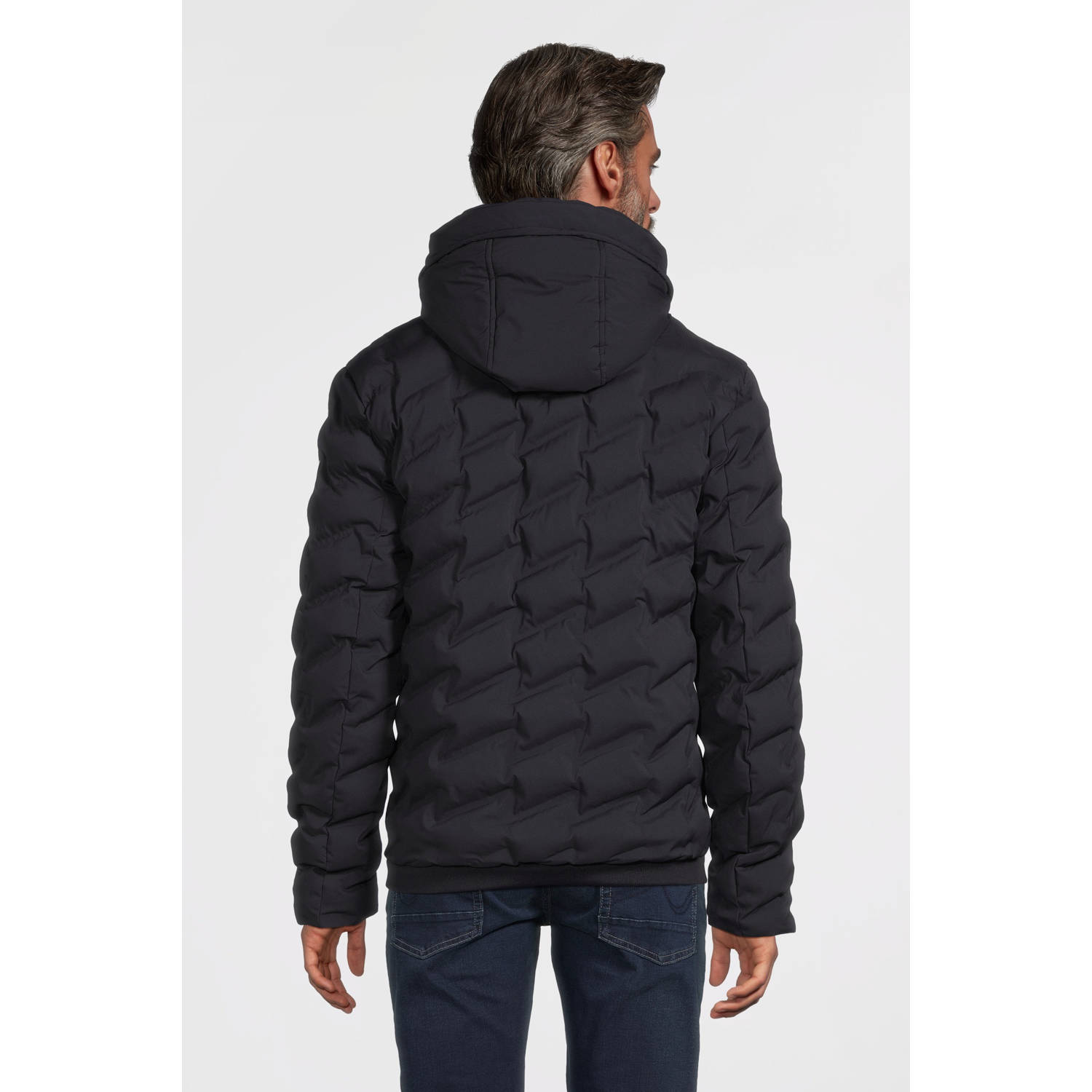 LERROS gewatteerde jas donkerblauw