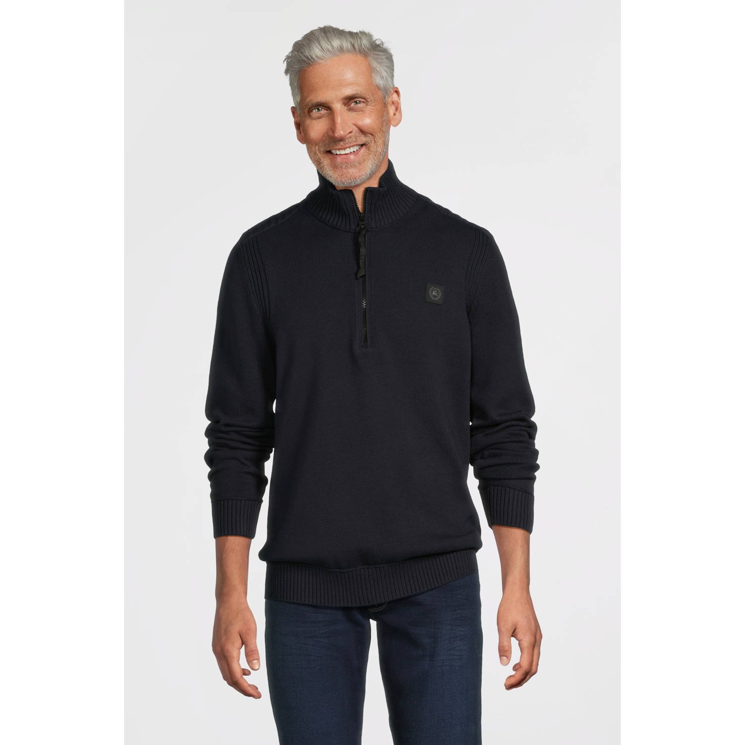 LERROS gebreide trui donkerblauw