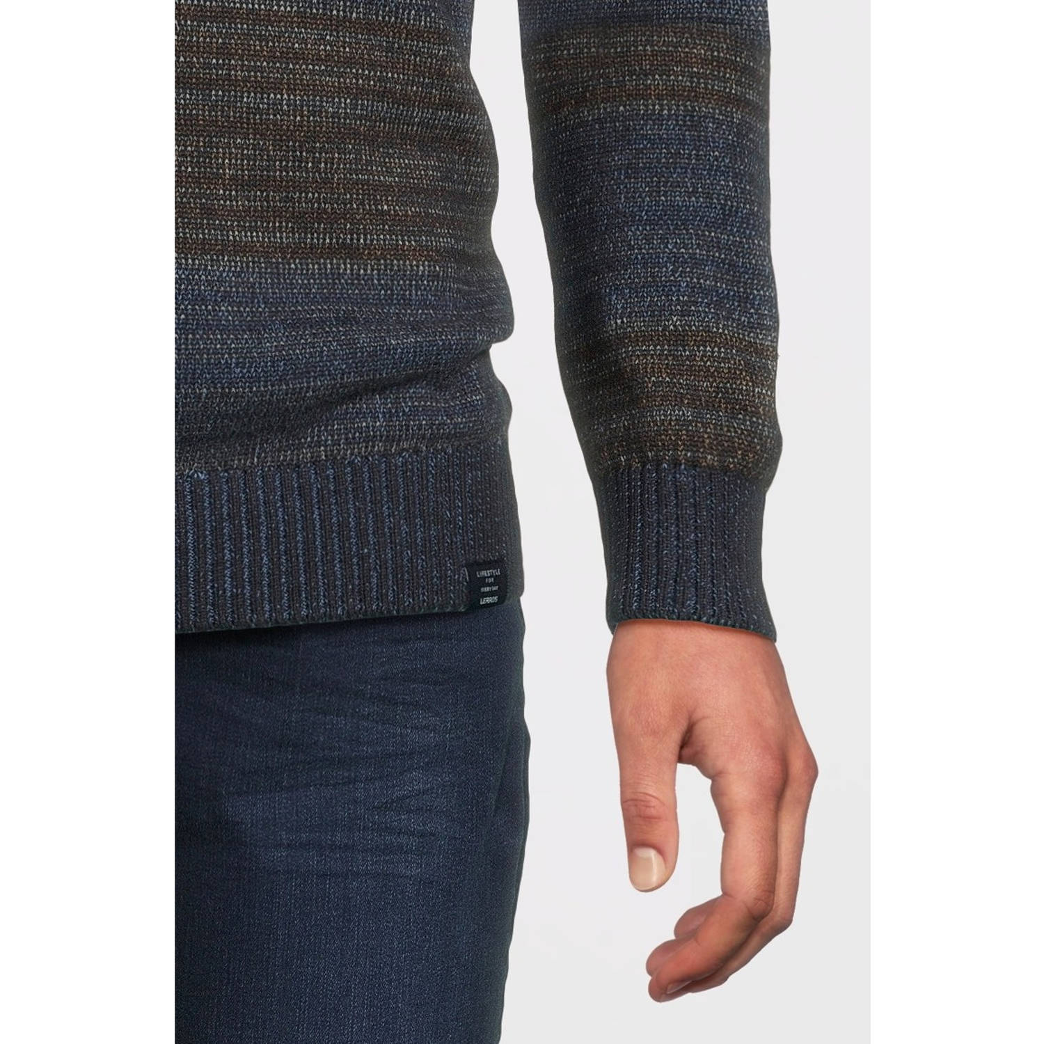 LERROS gebreide trui blauw