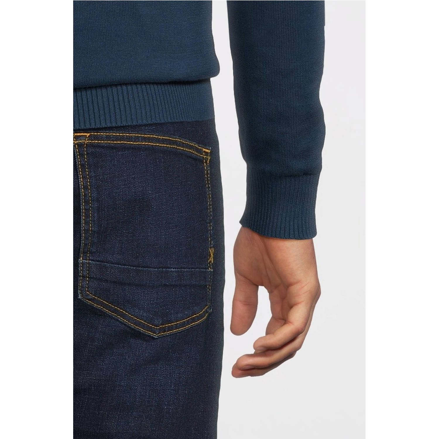 LERROS trui donkerblauw fijn gebreid